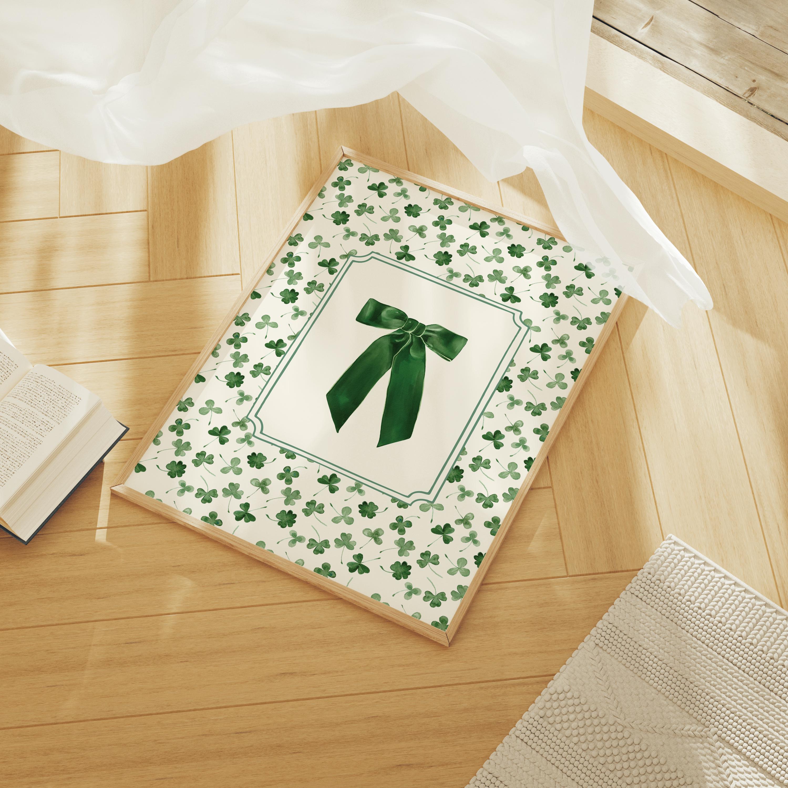 Vintage Bow Clover Print - Image 4
