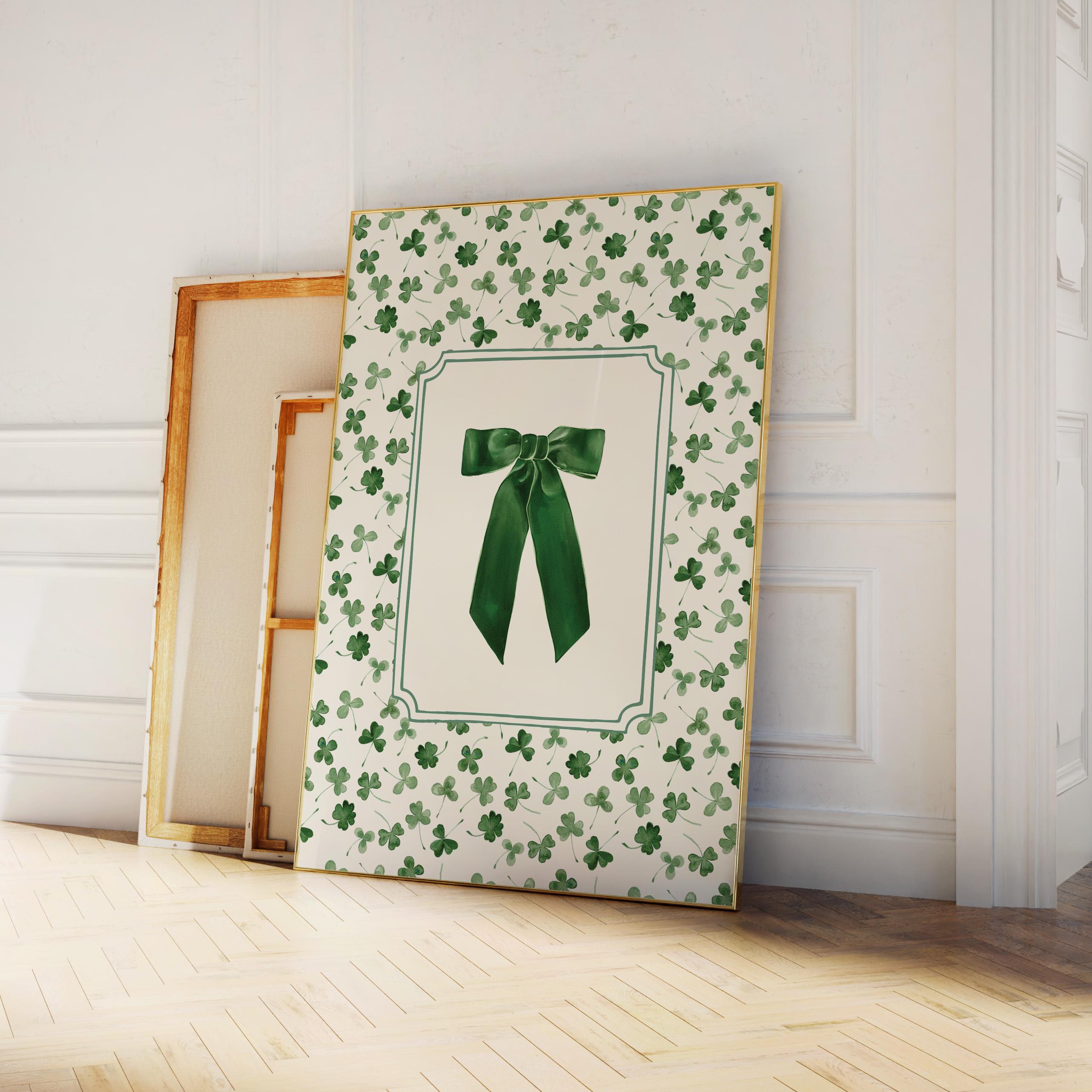 Vintage Bow Clover Print - Image 5
