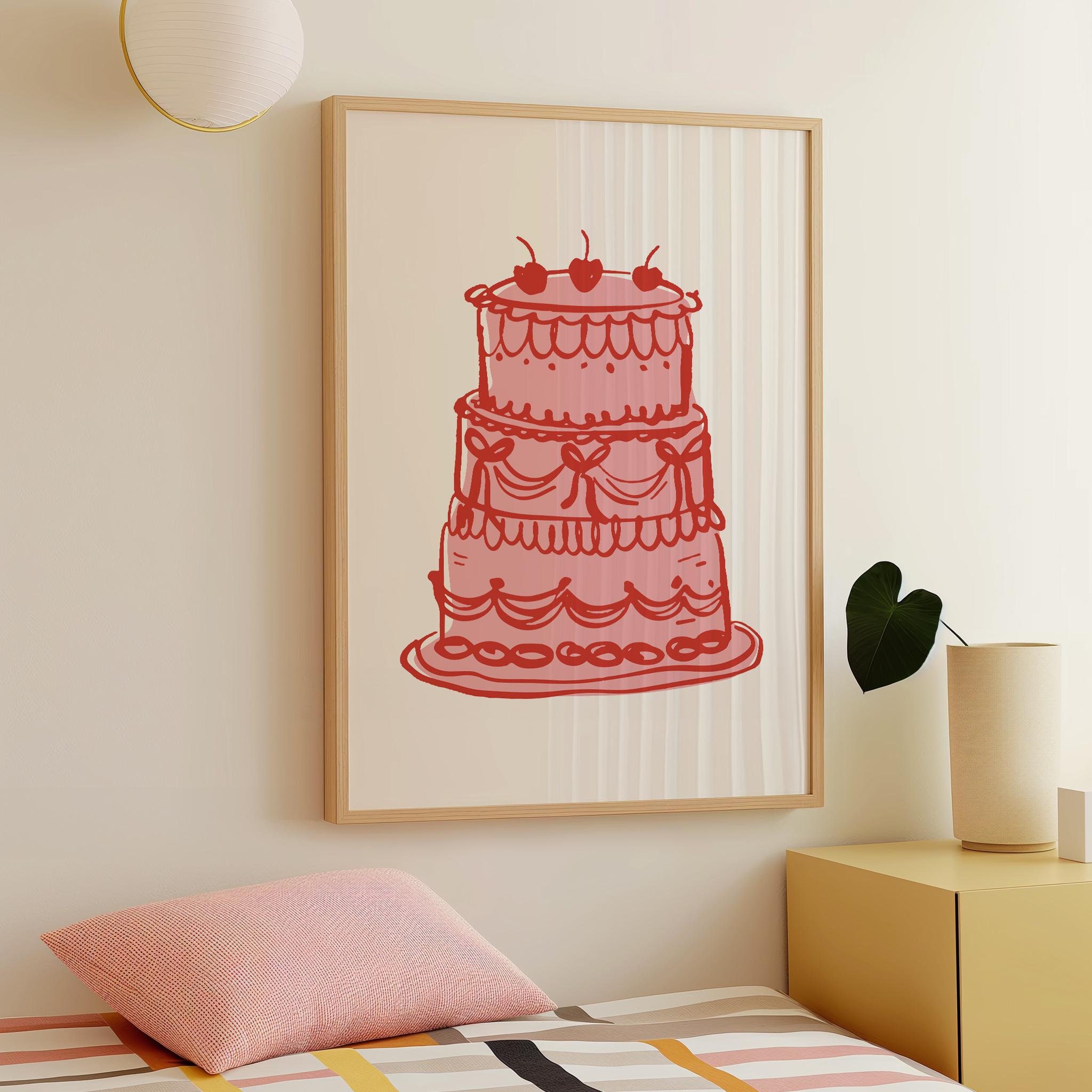 Vintage Cake Print