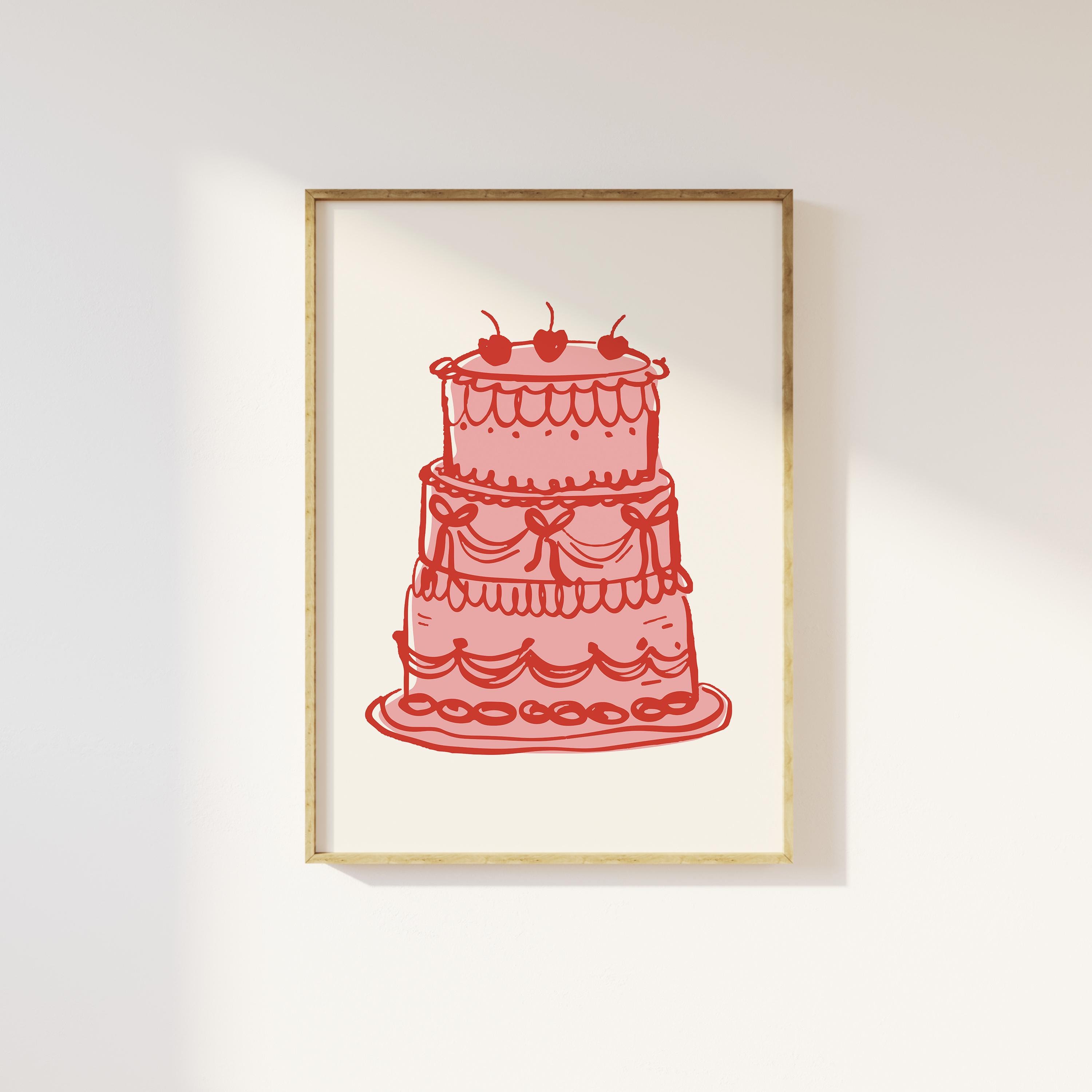 Vintage Cake Print - Image 2