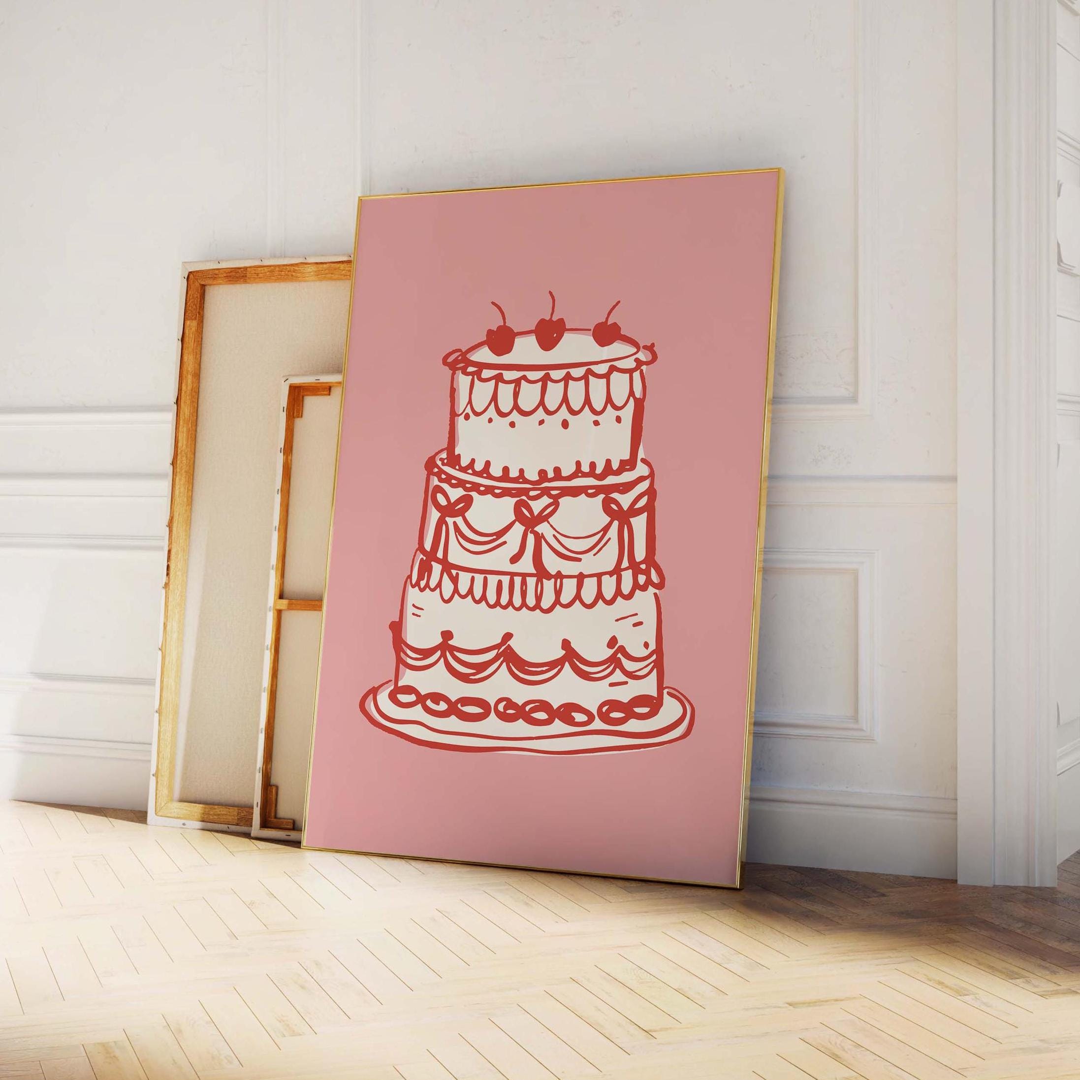 Vintage Cake Print - Image 4