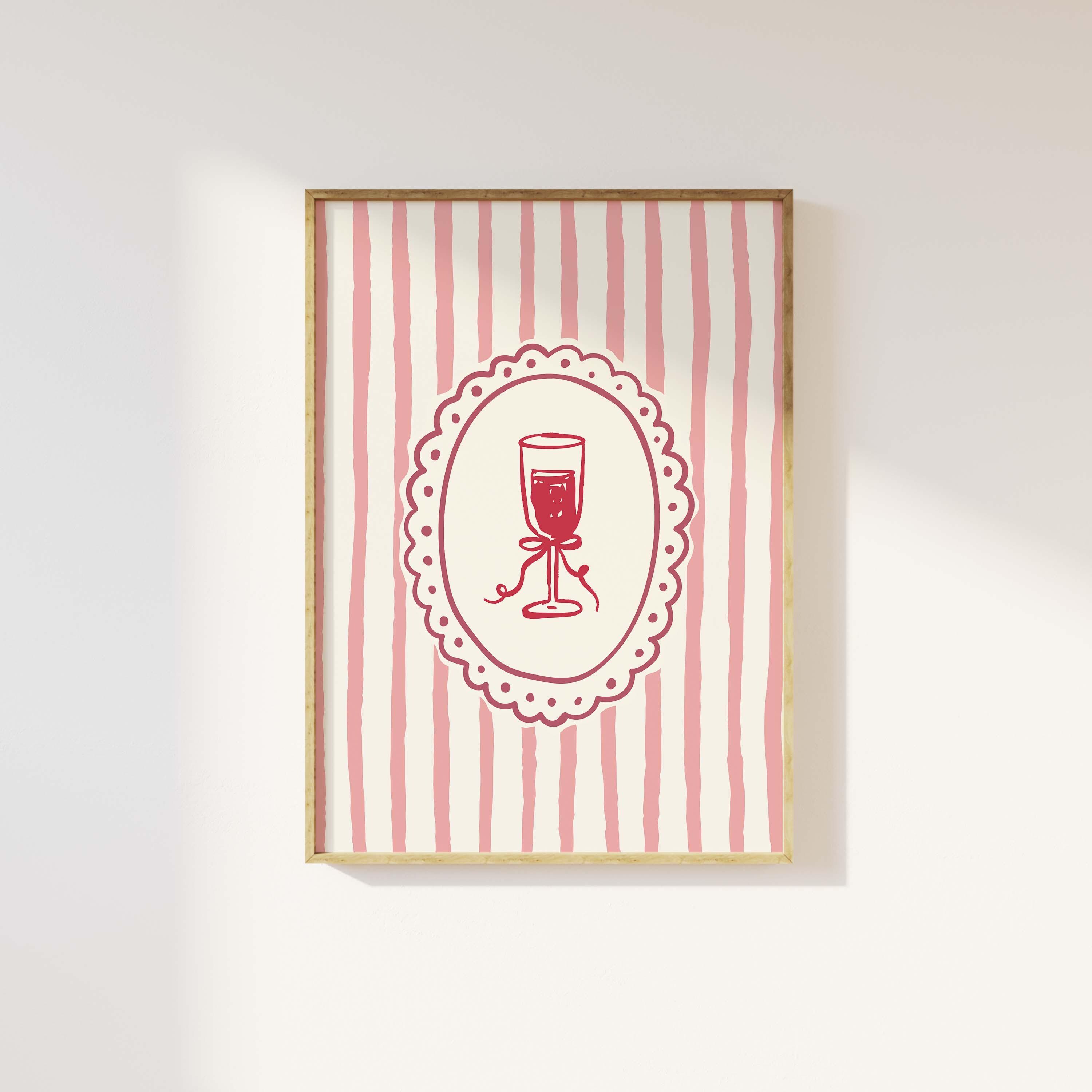 Vintage Champagne Print - Image 4