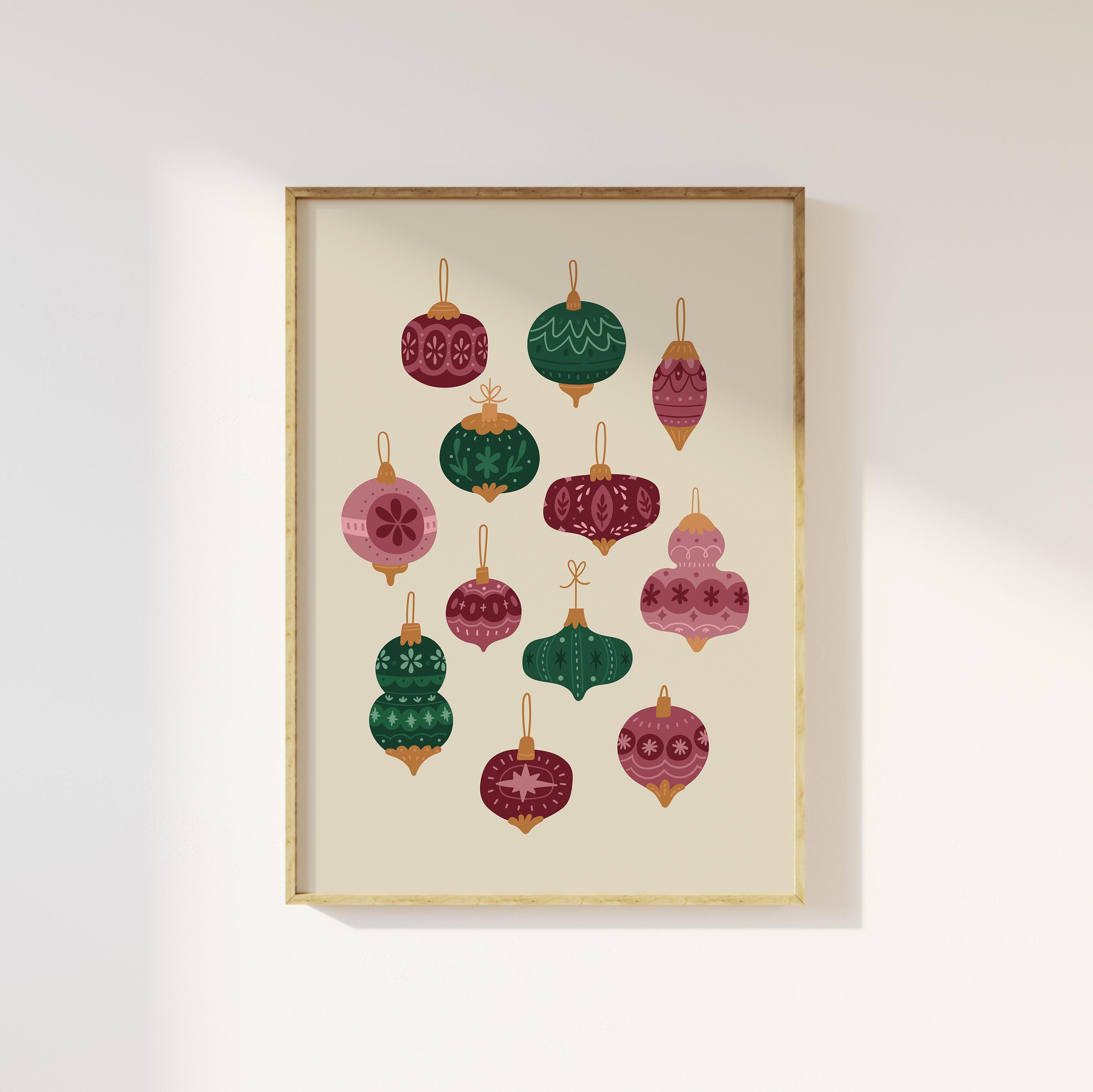 Vintage Christmas Ornament Print - Image 5