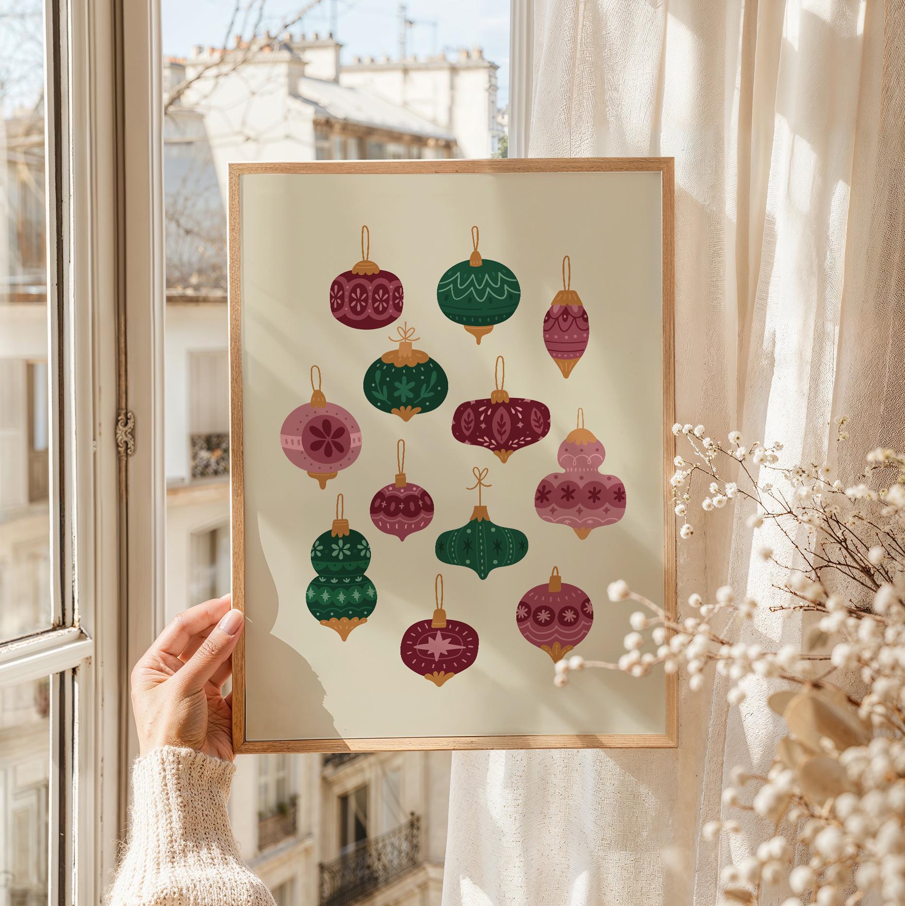 Vintage Christmas Ornament Print - Image 4