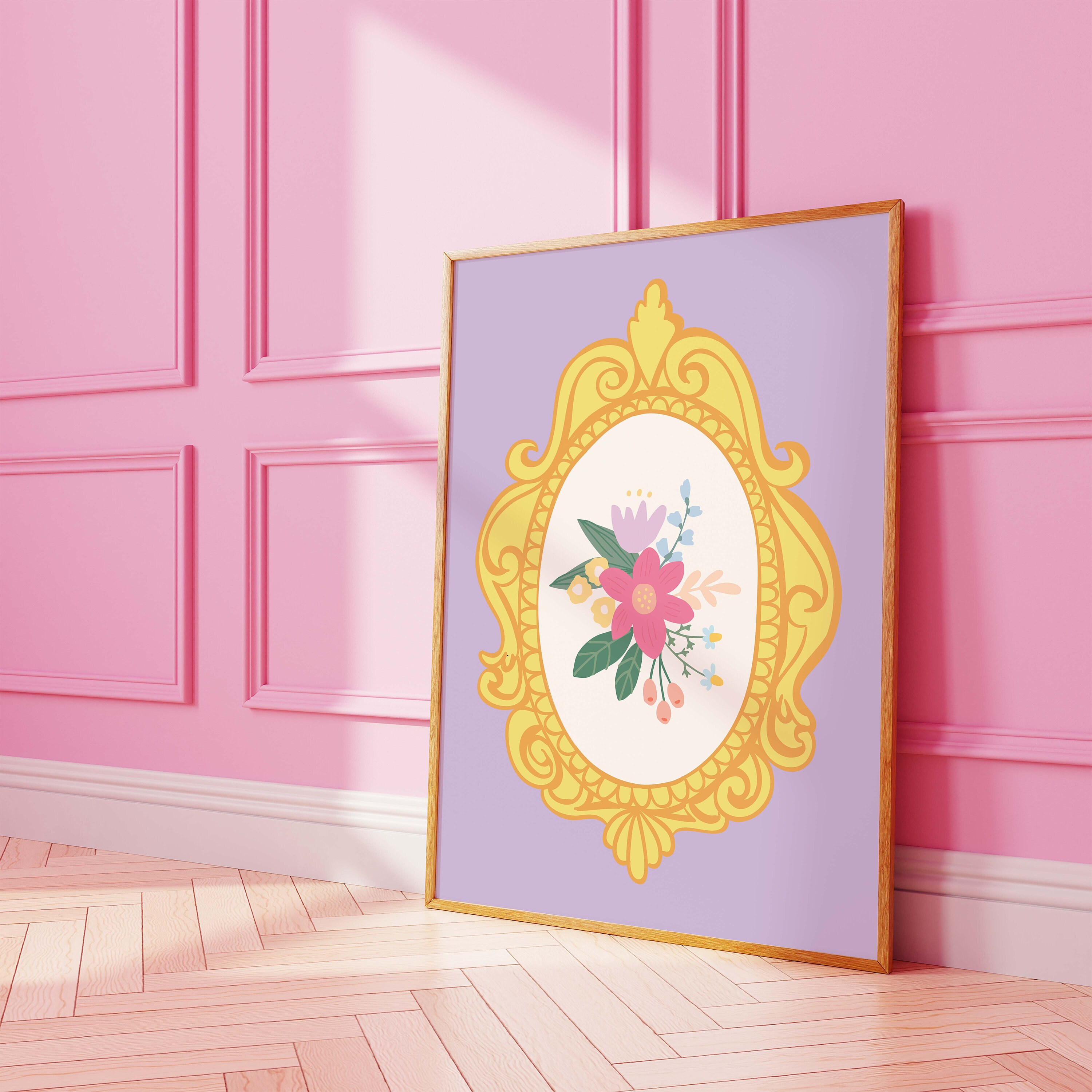 Vintage Floral Frame Print - Image 4