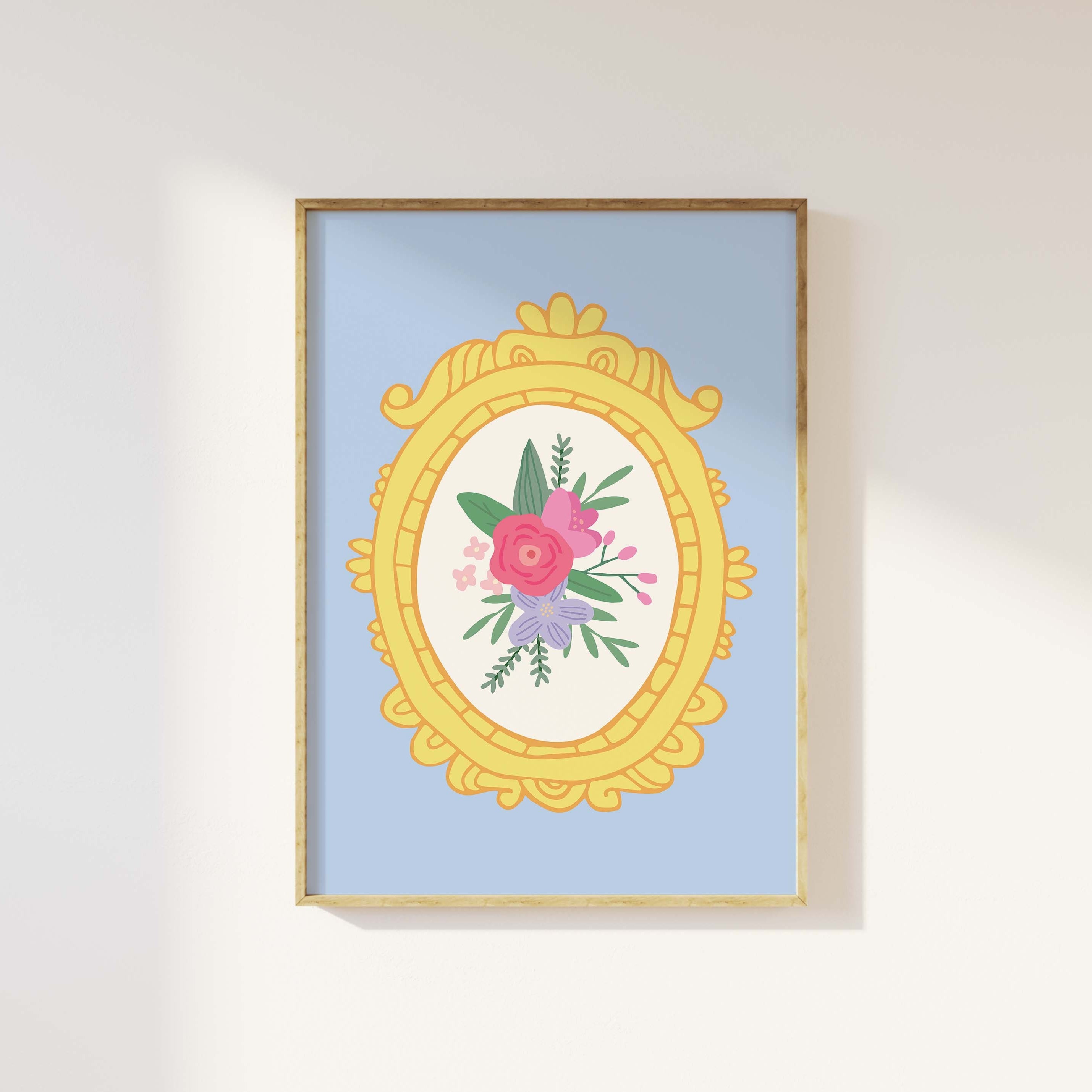 Vintage Floral Frame Print - Image 3