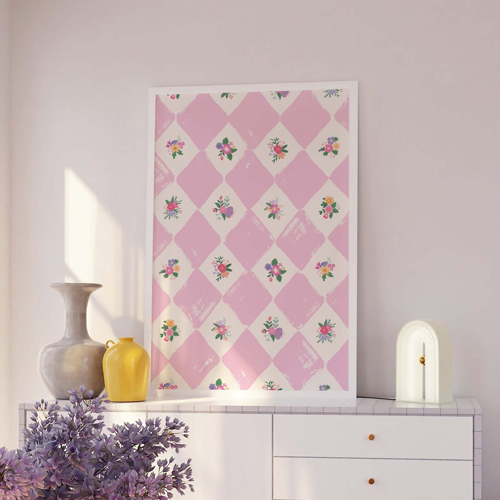 Vintage Floral Pattern Print