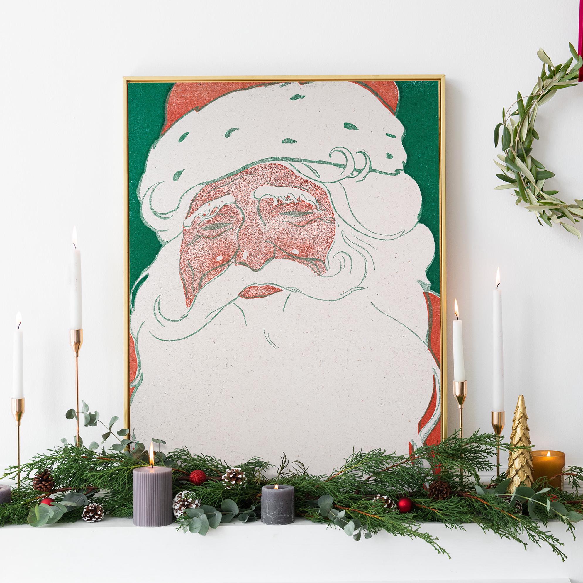 Vintage Santa Claus Print - Image 2