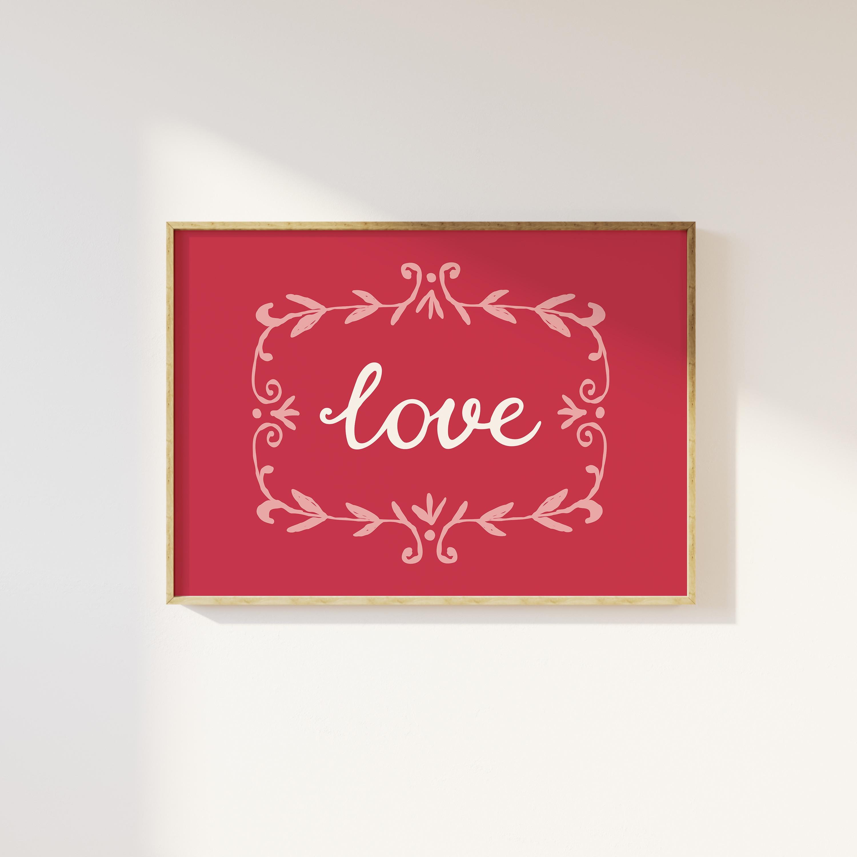 Vintage Valentines Print
