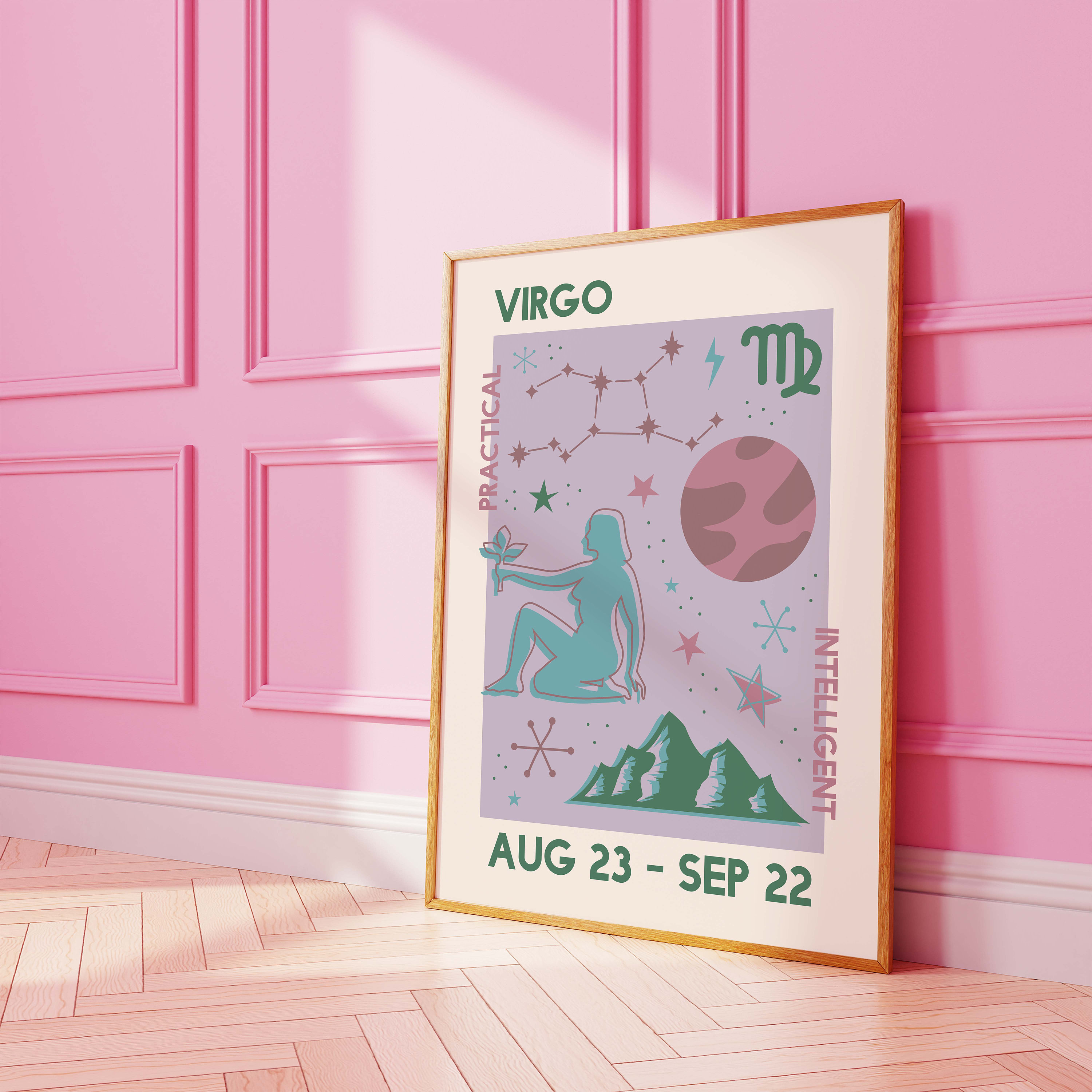 Virgo Zodiac Print - Image 3