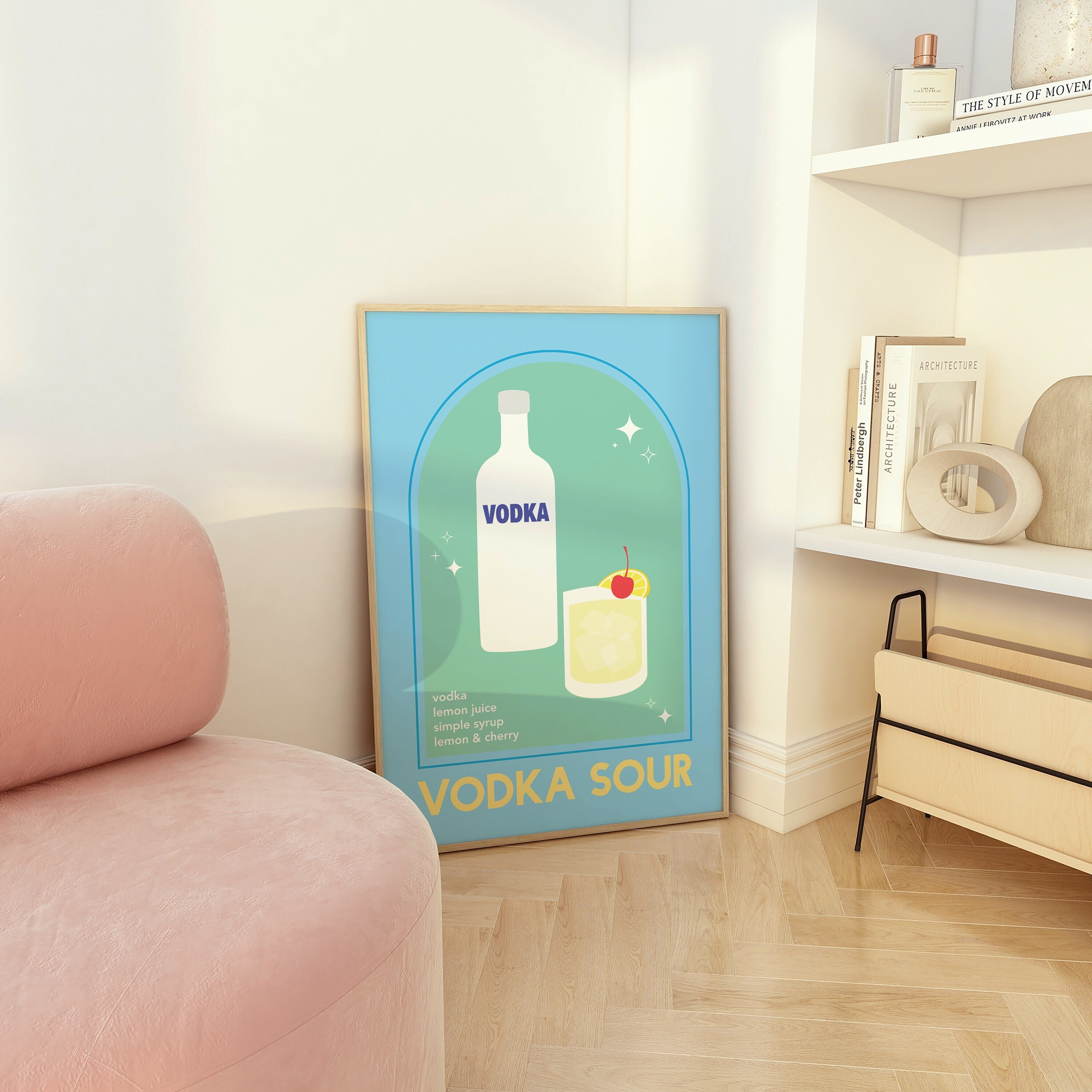 Vodka Sour Cocktail Print - Image 2