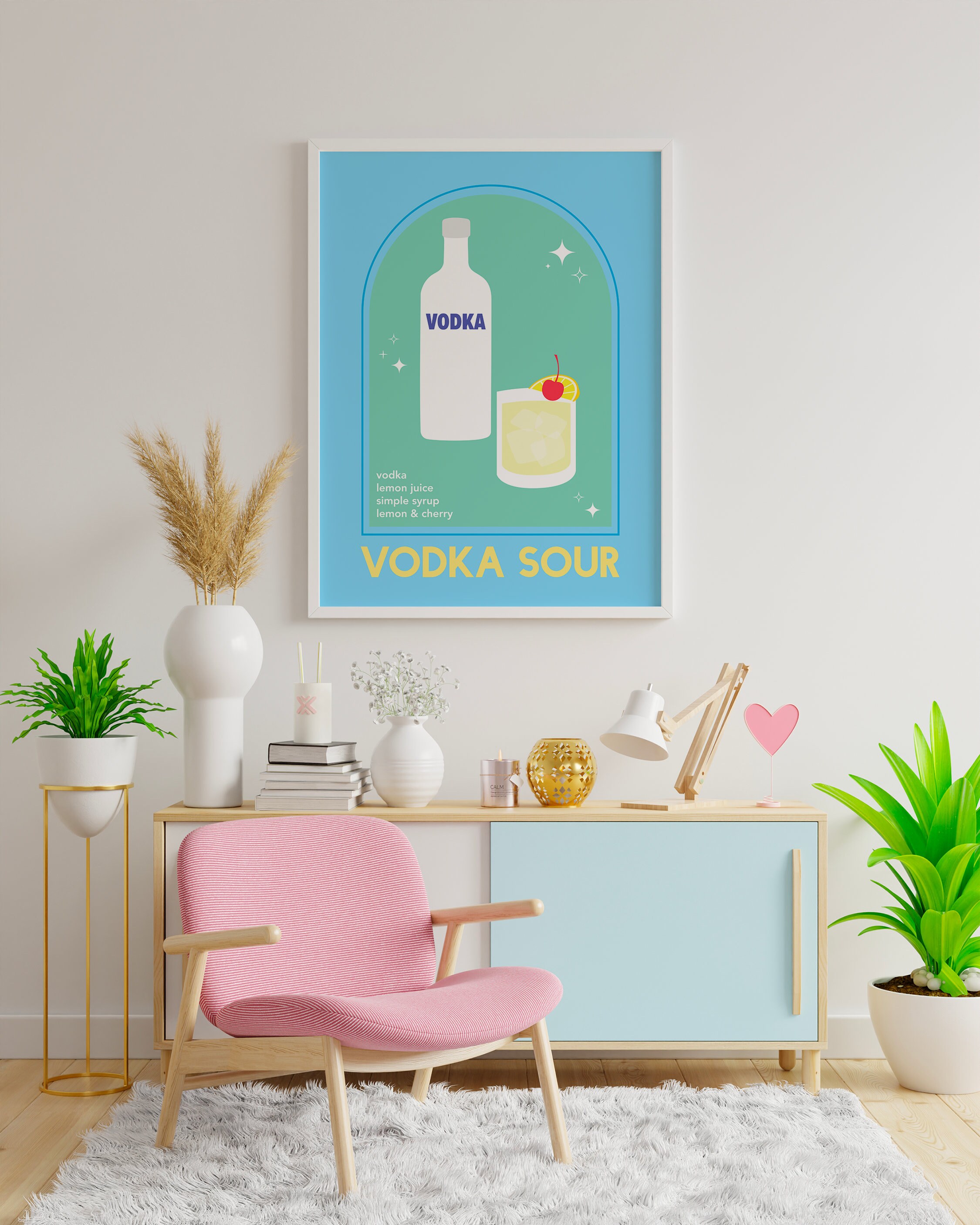 Vodka Sour Cocktail Print - Image 5