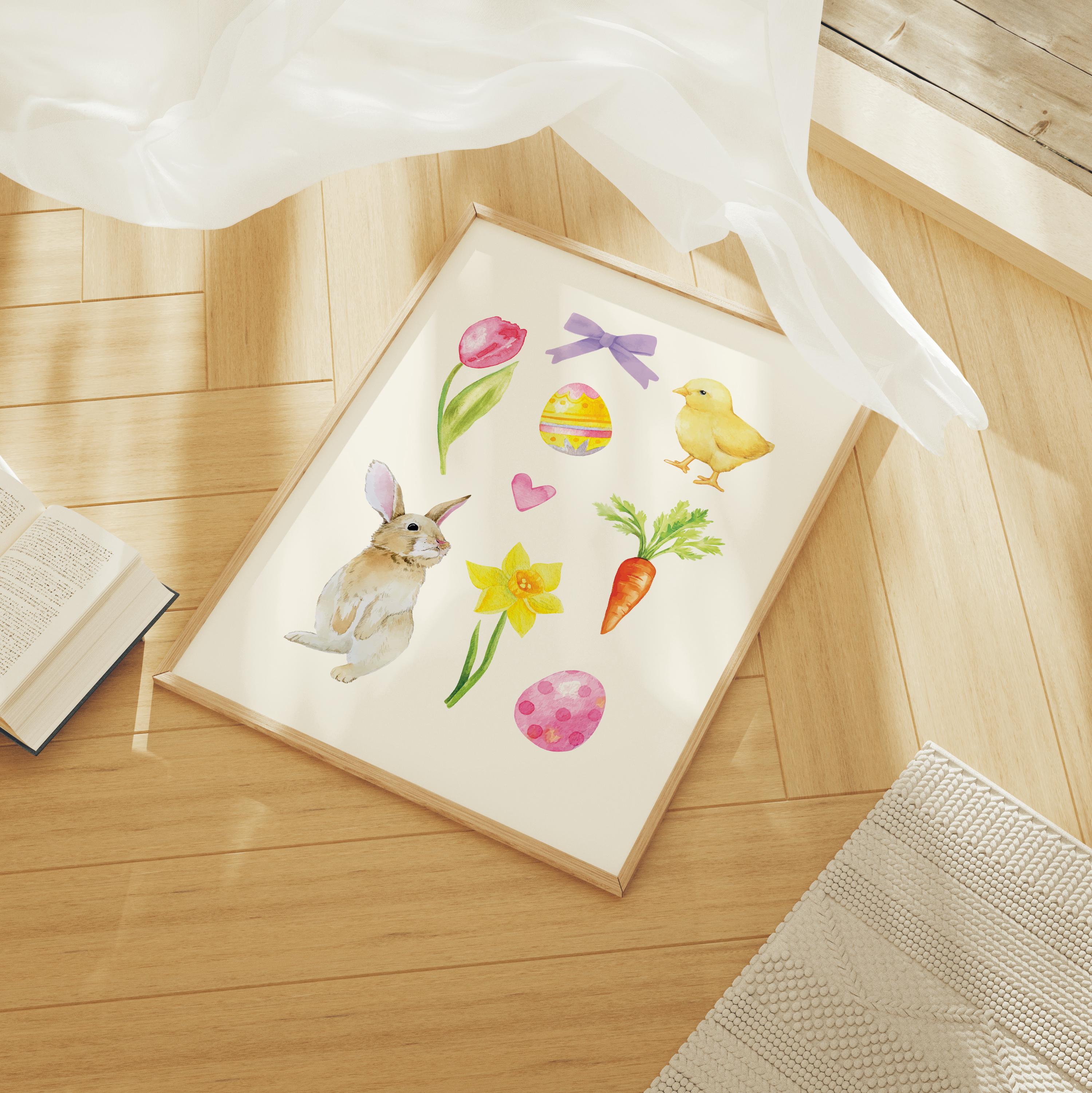 Watercolor Easter Print - Image 3