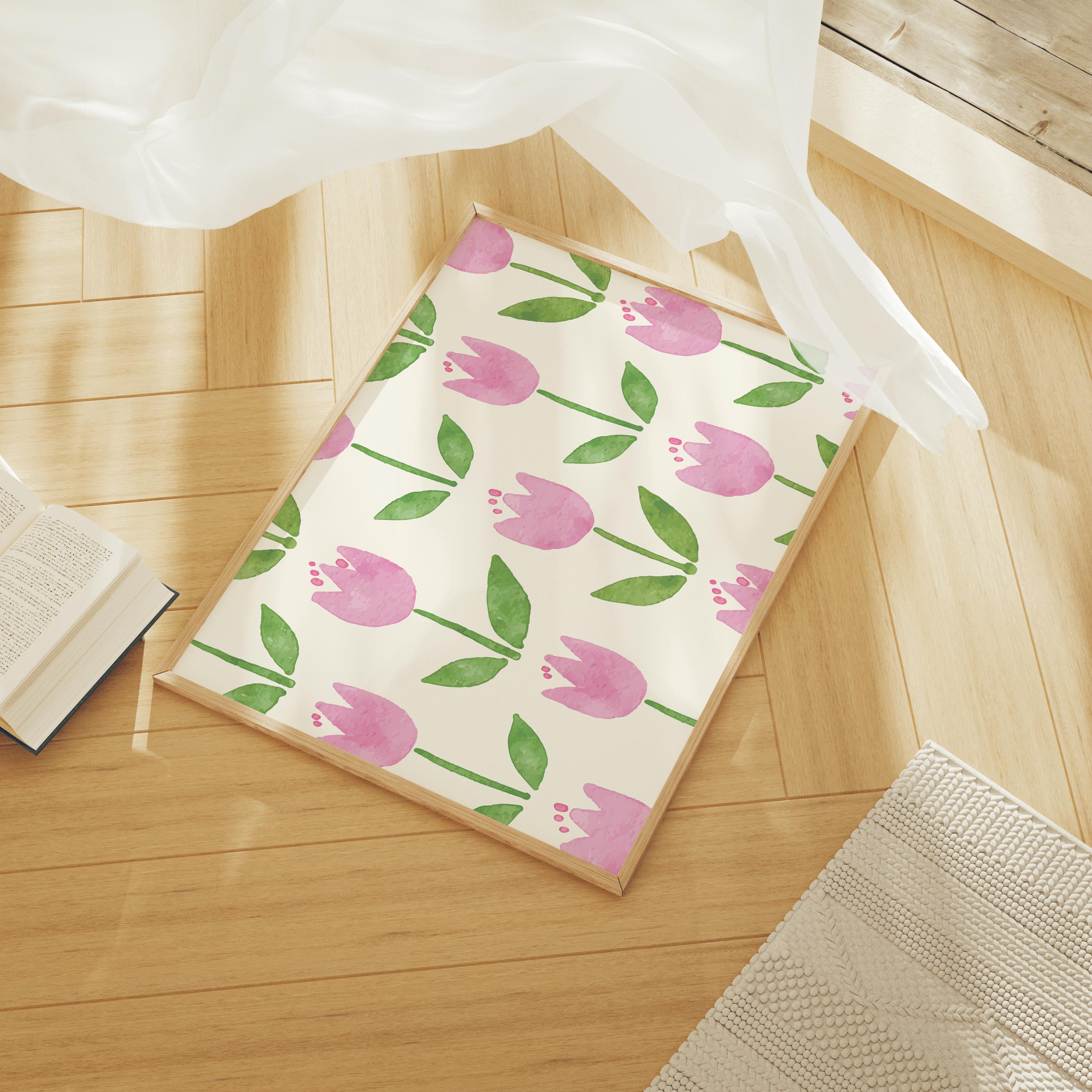 Watercolor Tulips Print - Image 4