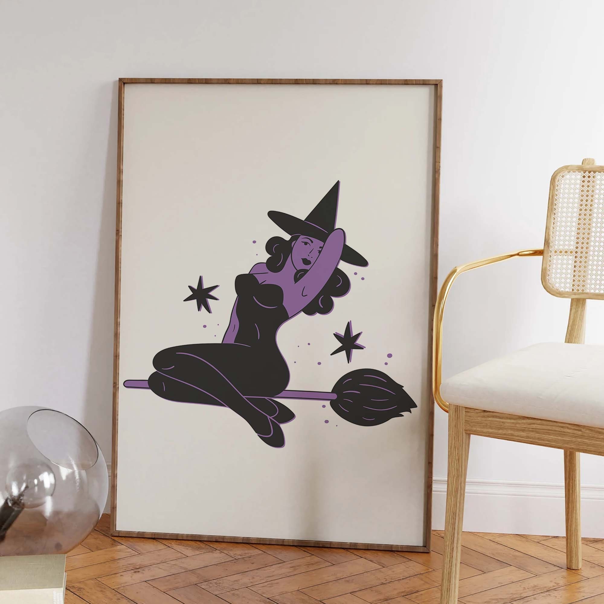 Witch Pinup Print - Image 4