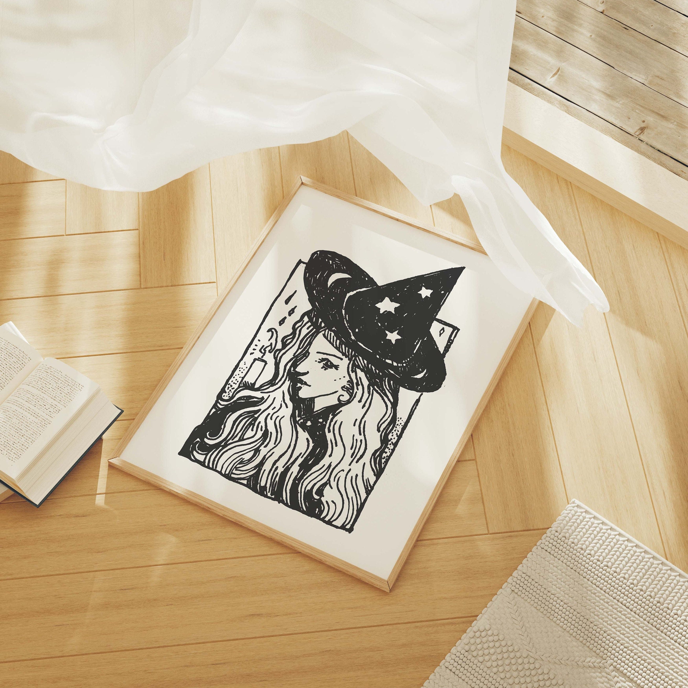 Witch Sketch Print - Image 3