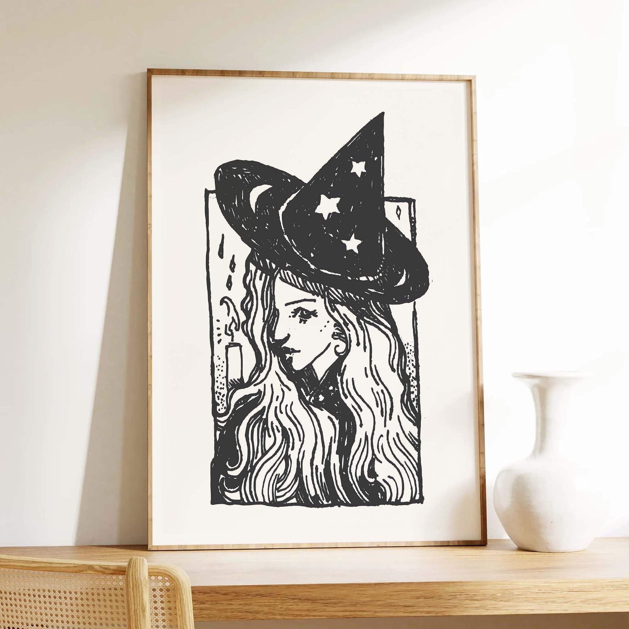 Witch Sketch Print - Image 4