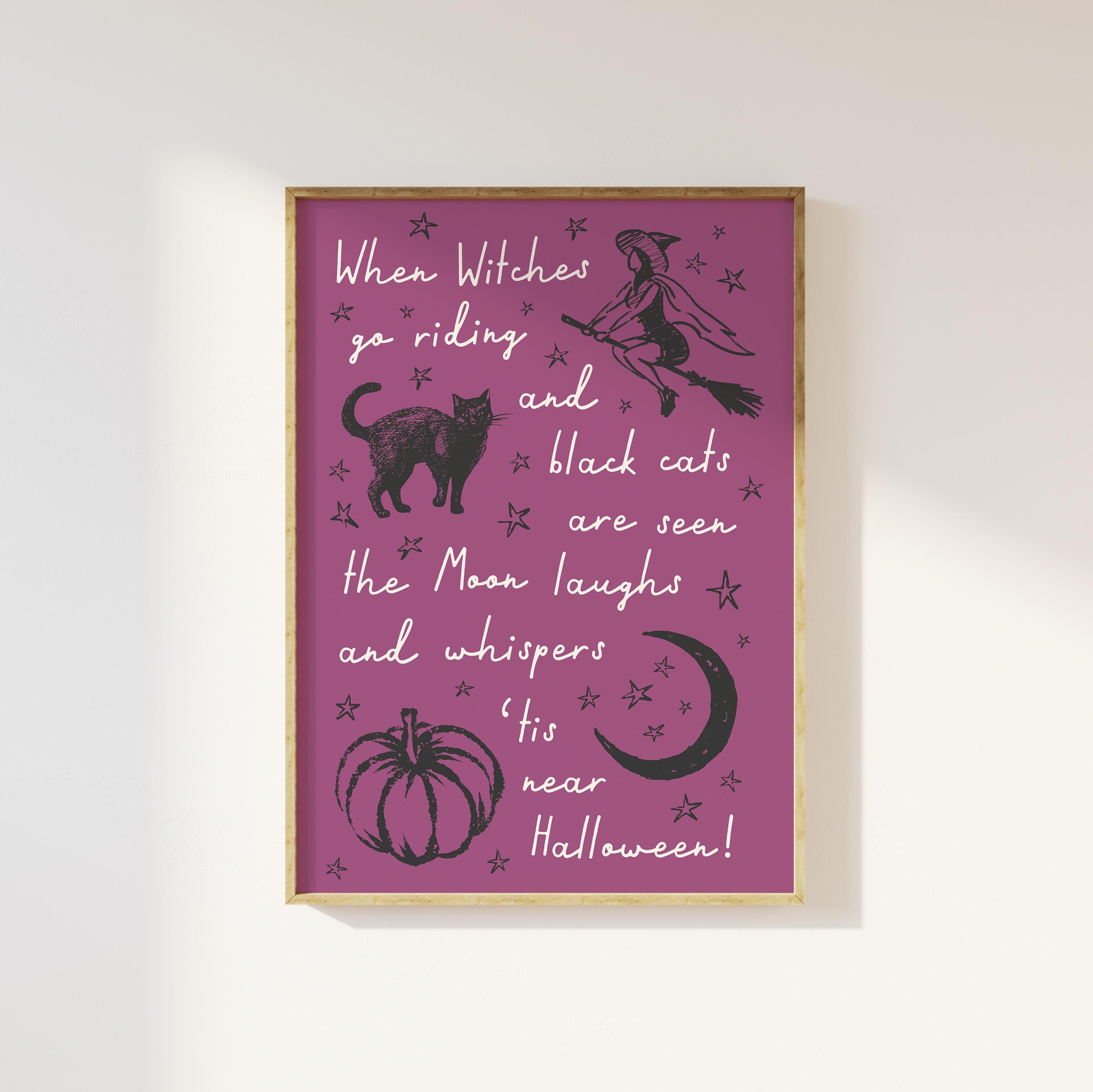 Witches Poem Print