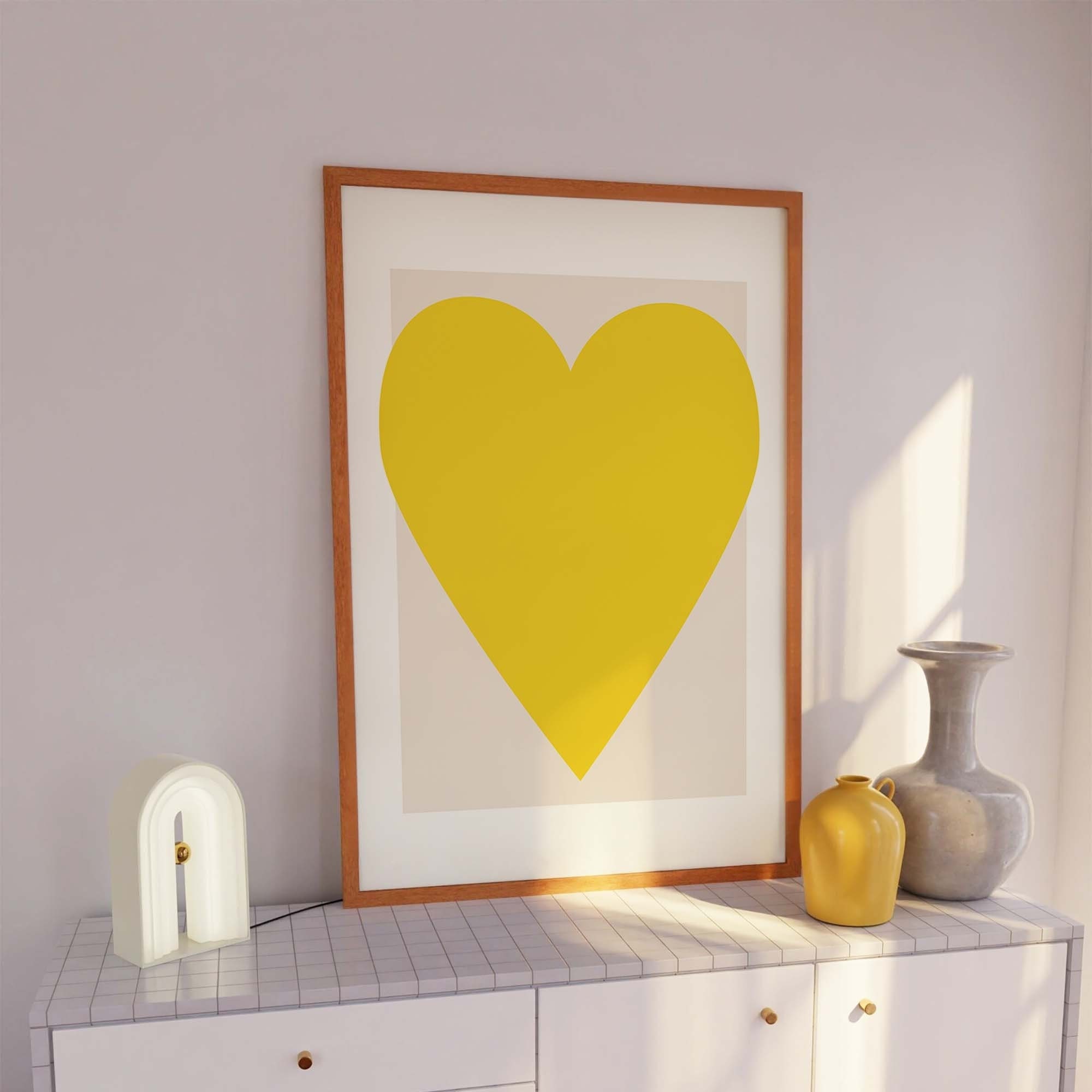 Yellow Heart Print - Image 2
